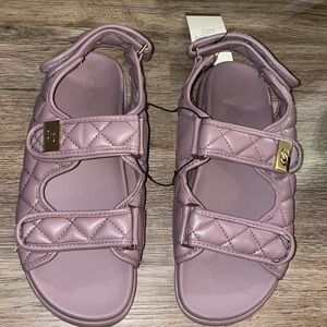 NWT CALIA Women's Quilt Sandals in Hazy Plum Size 8